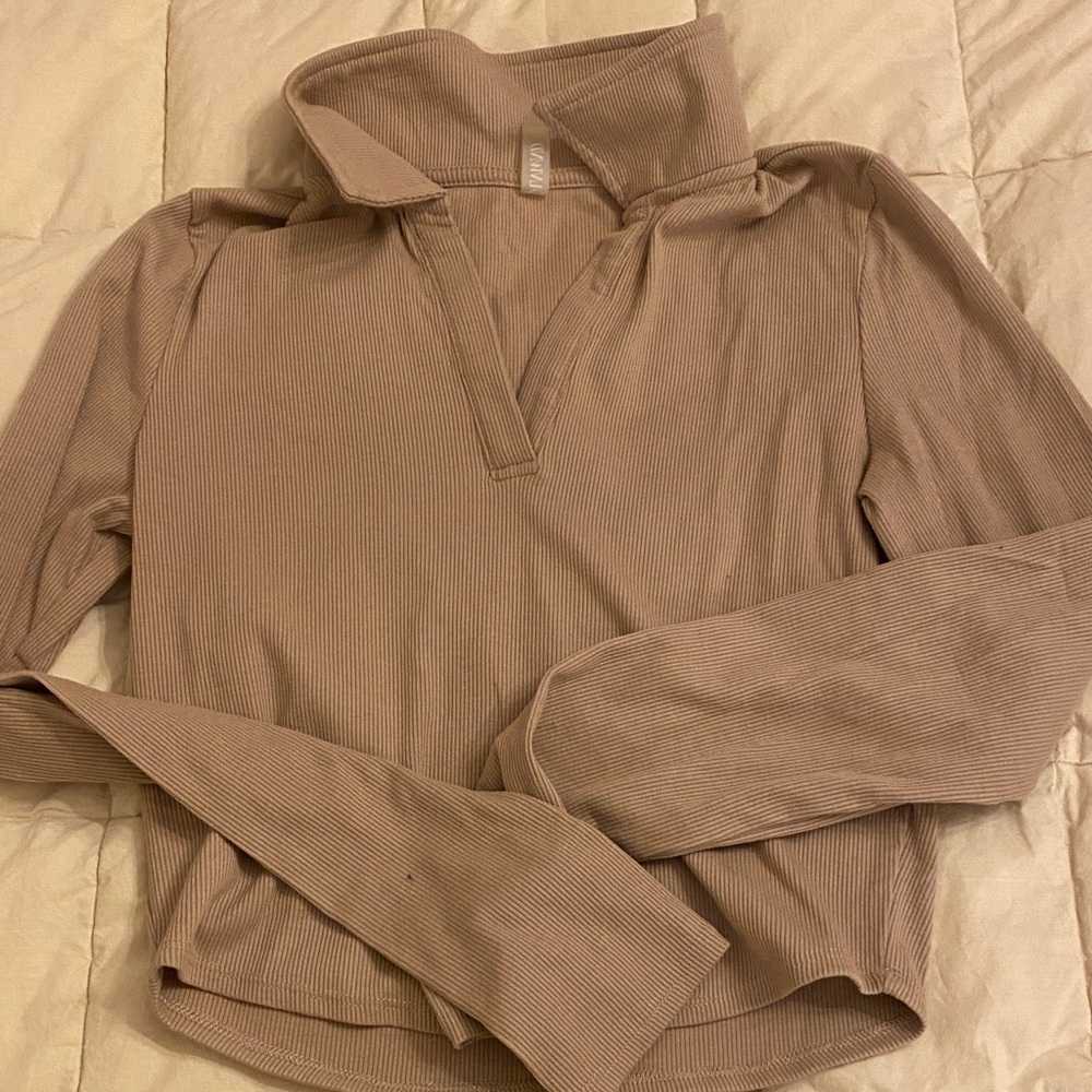 Stylish Tan Crop Top for Women